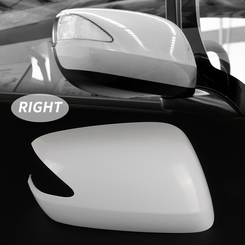 White Right Passenger Rearview Mirror Cover Cap for Honda Fit Jazz 2009-2013