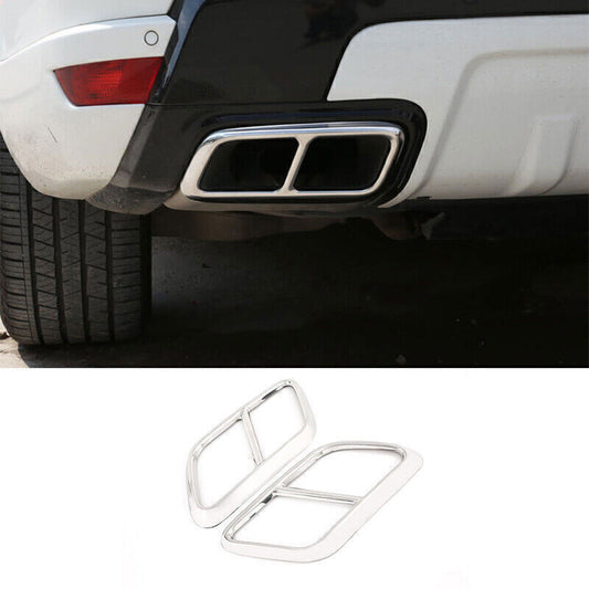 Rear Tail Light Lamp Frame Trim Chrome Steel 2X for Range Rover Sport 2018-2022