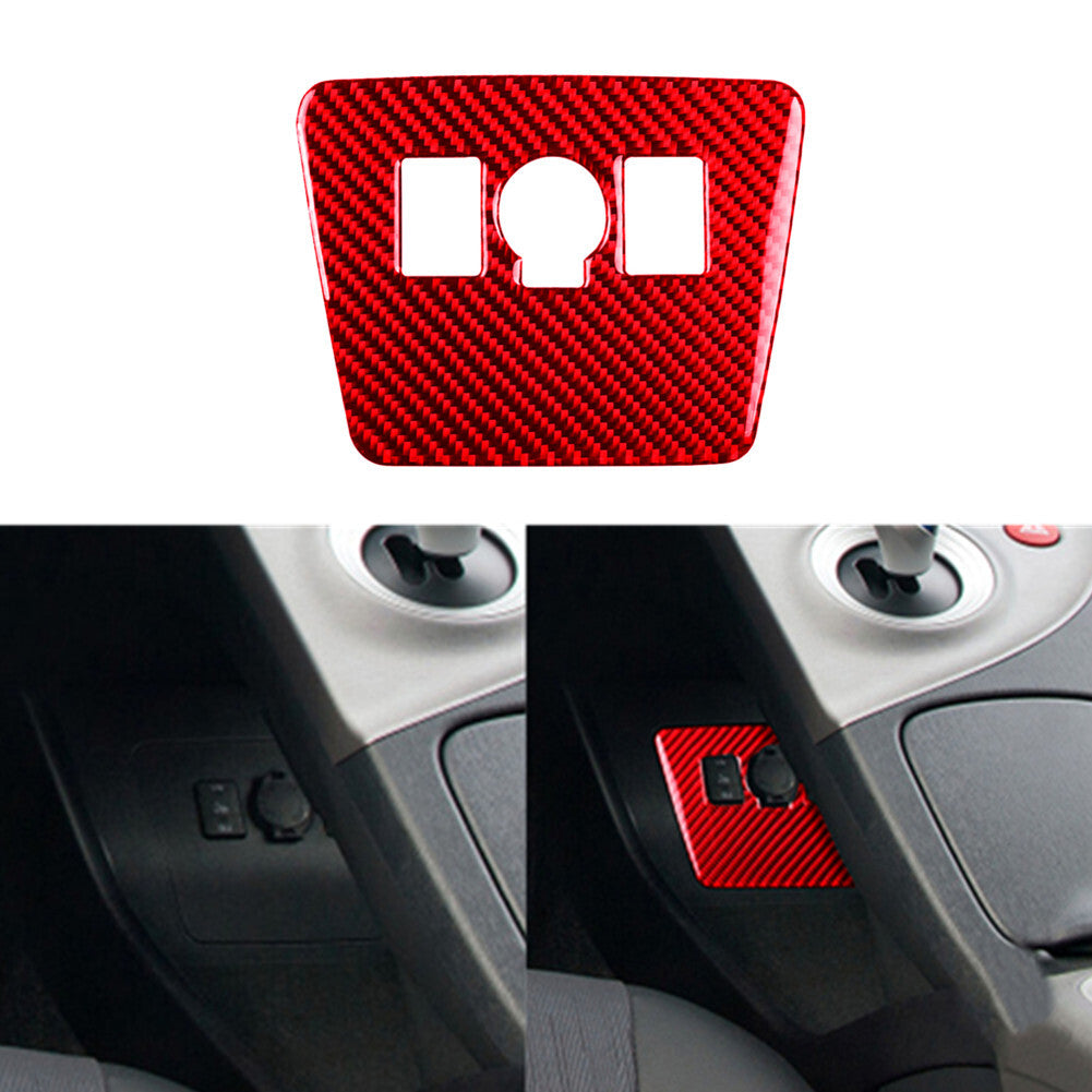 Red Carbon Fiber Power Output Button Trim Cover for Toyota Prius 2012-2015 TypeA