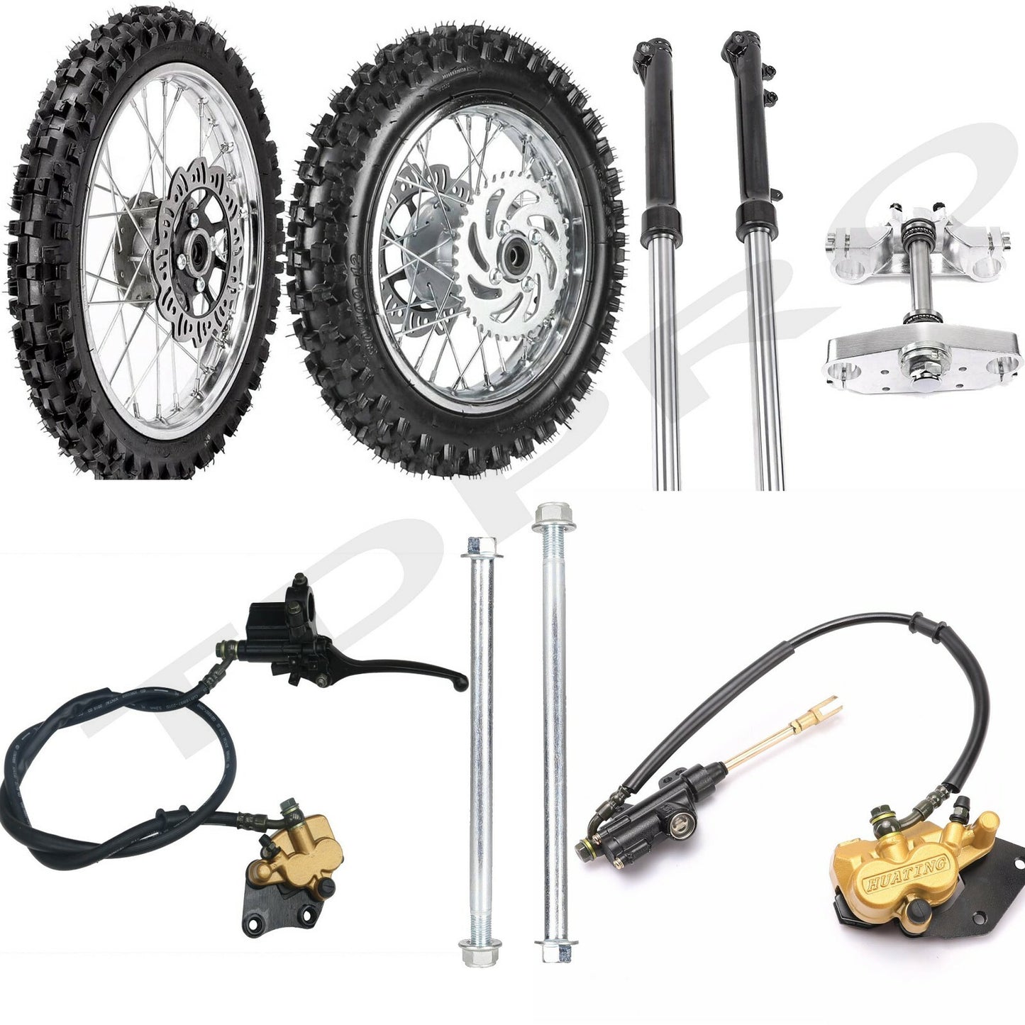 80/100-12 60/100-14 Tire Kit Fork Assembly Piston Bike Apollo SSR 125