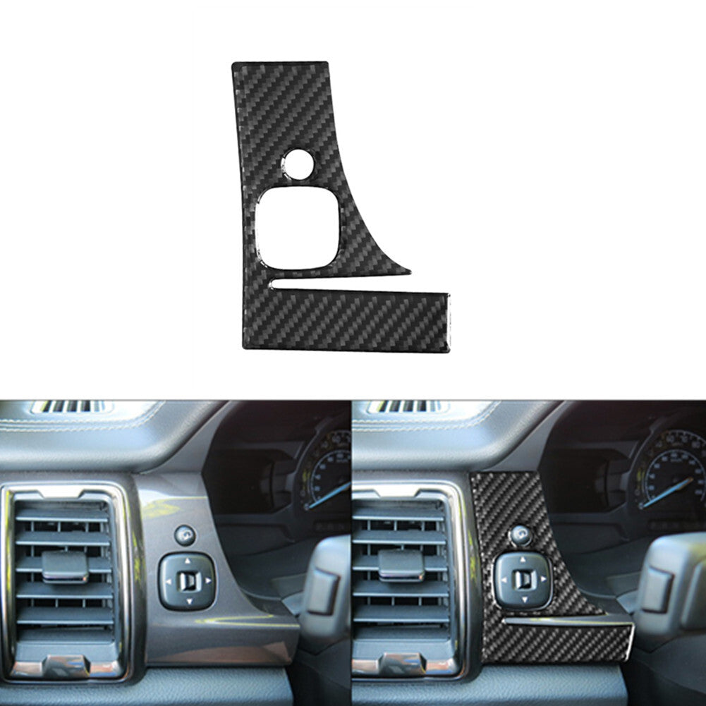 Carbon Fiber Speedometer Left Side Frame Cover Trim for Ford Ranger 2019-2022
