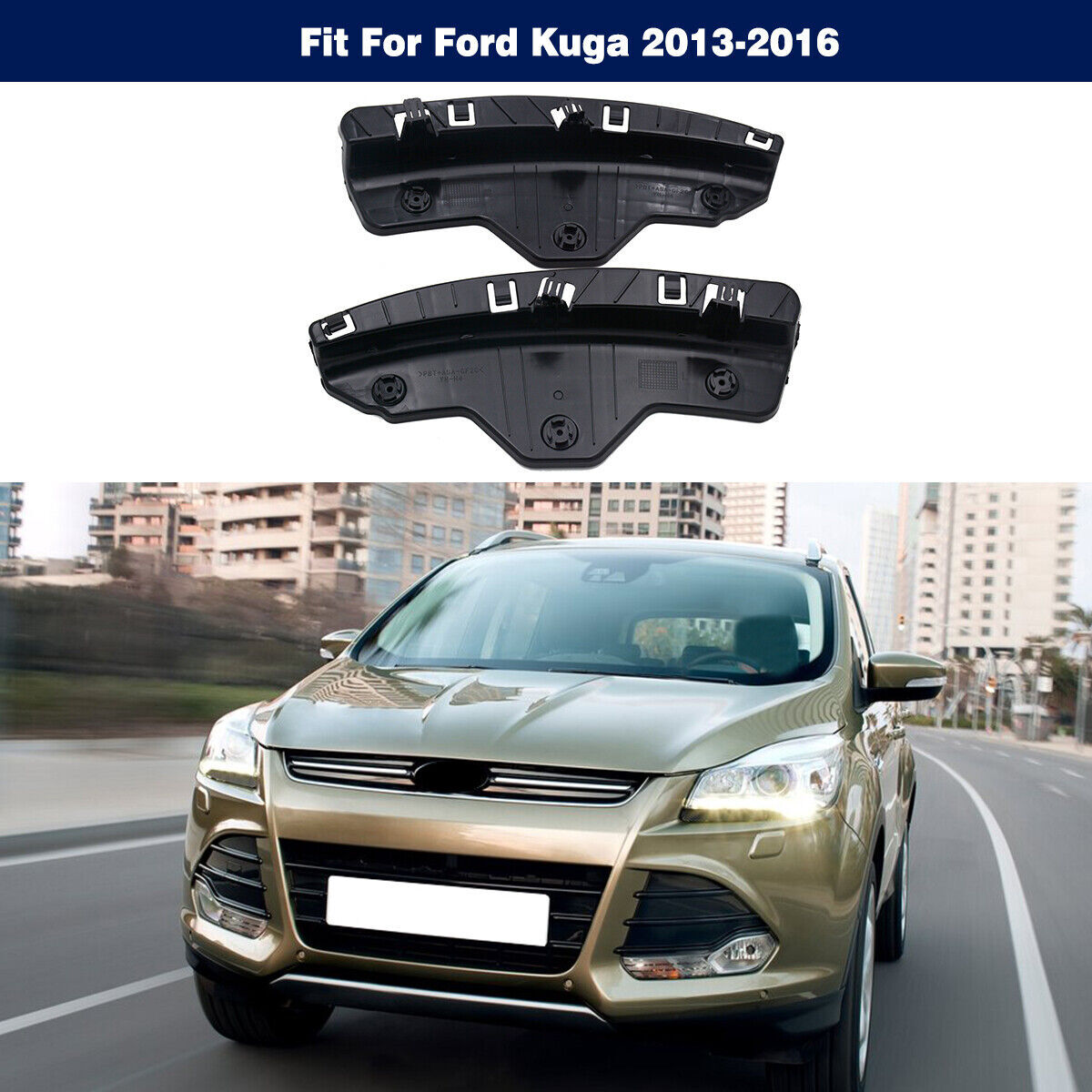 Pair headlight head lamp Bracket Support Mounting Fit for Ford Escape 2013-2016
