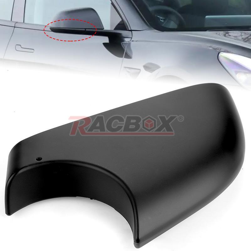 Black Right Door Side Rearview Mirror Cover Trim Cap For 2017-2022 for Tesla Model 3
