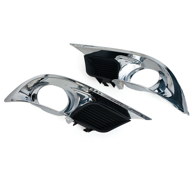 Paired fog light grille and fog light covers for Toyota for Avalon 2013 and 2014 models.