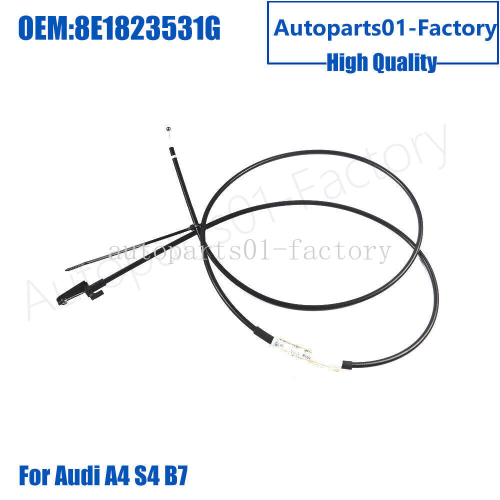8E1823531G Hood Latch Release Cable Handle Line for Audi A4 S4 B7 2005-2009