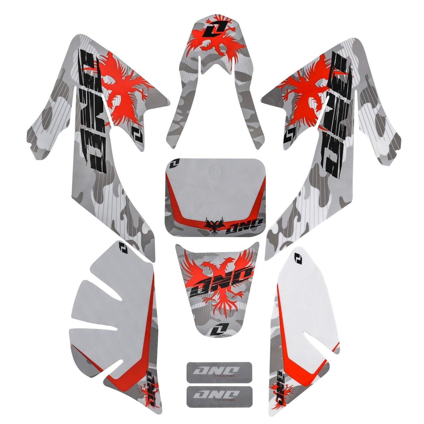 Plastic kit graphics + for seat for Honda CRF50 XR 50 SSR 110CC 125CC Dirt Pit bicycles