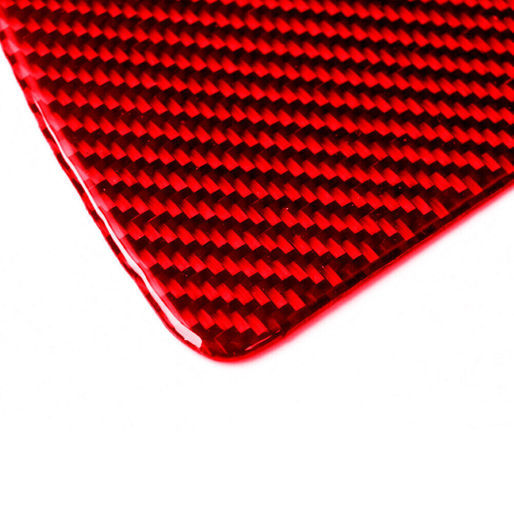 Red Carbon Fiber Watercup Holder Panel Cover Trim for BMW 6 Series F12 F13 11-18