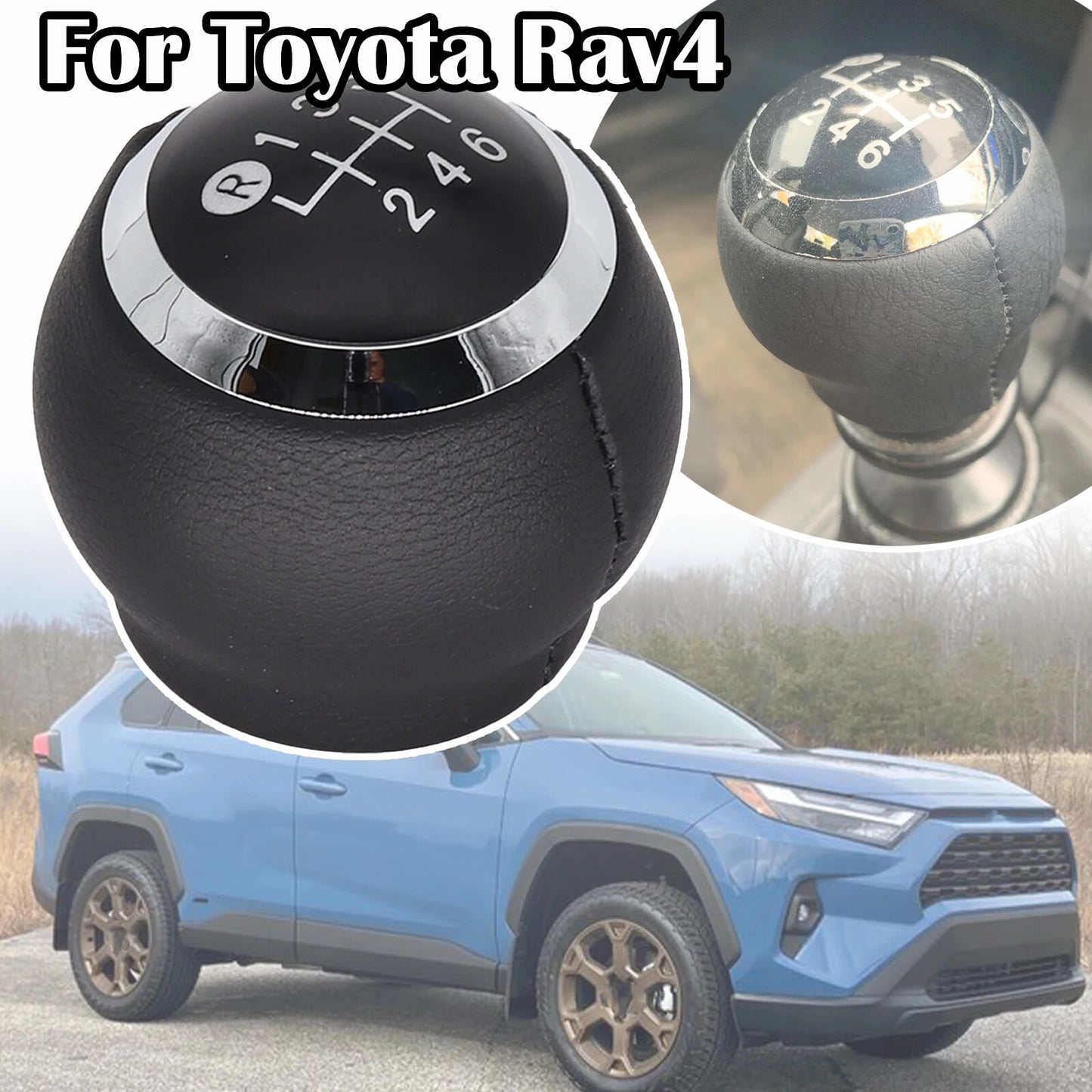 GEAR SHIFT KNOB for TOYOTA RAV4 2010 - 2019 6 Speed Gear Stick Shift Knob Manual