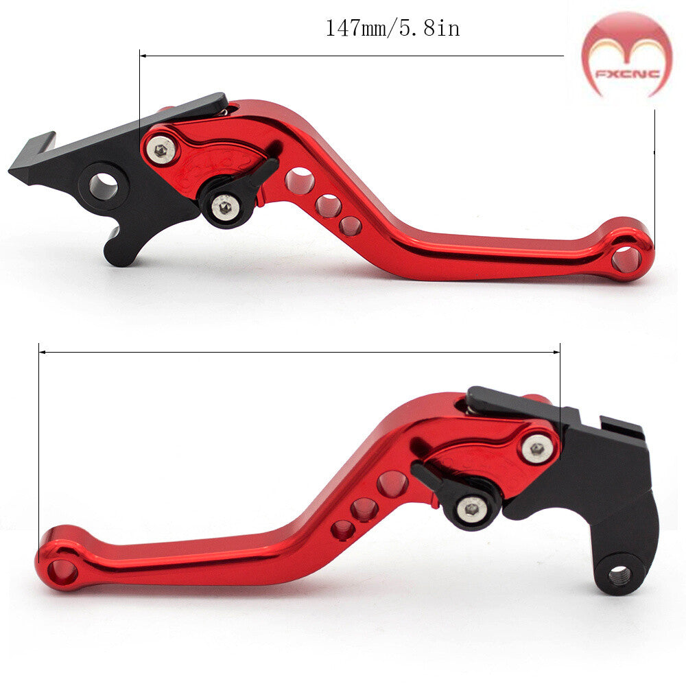 CNC red brake clutch lever for Ducati 1198/S/R 2009 - 2011 2010 Adjustable