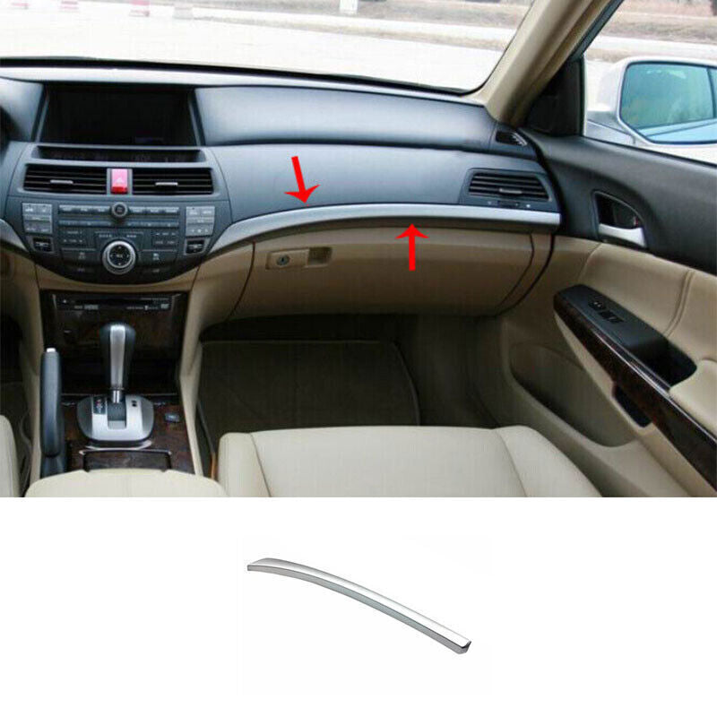 For 08-2012 for Honda Accord Replace ABS Silver Middle Console Dashboard Strip Trim