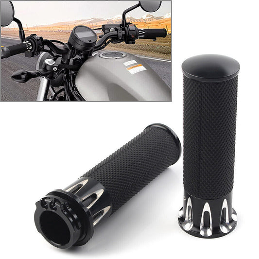 Fit for Harley Sportster XL883 XL1200 1 Handle Bar Hand Grips Black Motorcycle