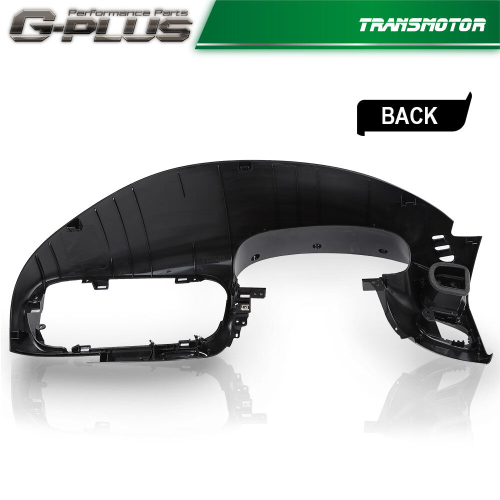Fits 97-03 F150 Expedition Dash Pad bezel and center dashboard radio bezel in black.