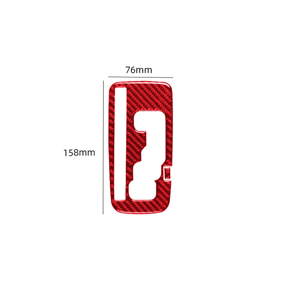 Red Carbon Fiber Automatic Gear Shift Panel Cover for Jeep for Wrangler JK 2011-2017