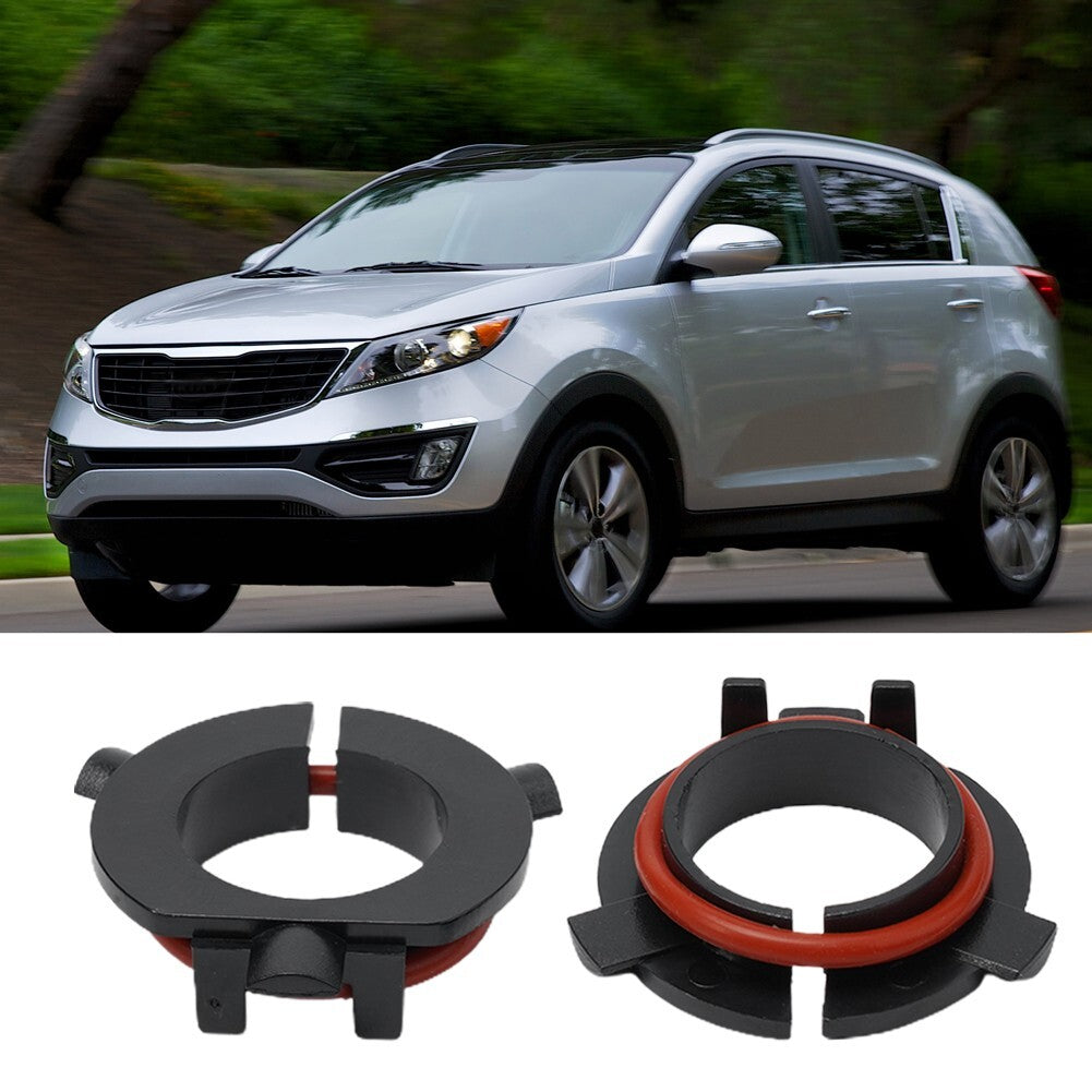 Base Headlight Bulb Adapter Black for Kia H7 Holder Plastic Replacement