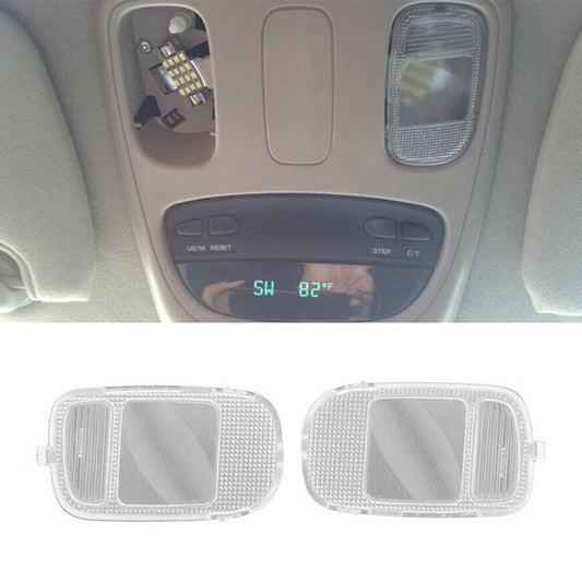 Overhead Console Dome Map Light Lamp Lens LH RH Fit for Dodge for Ram 2002-2010 2PCs US