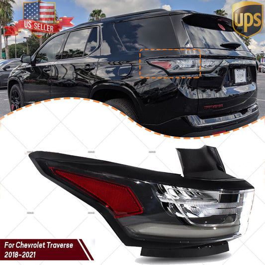for Chevrolet Traverse 2018-2021 Left Driver Outside Tail Light Rear Brake Lamp