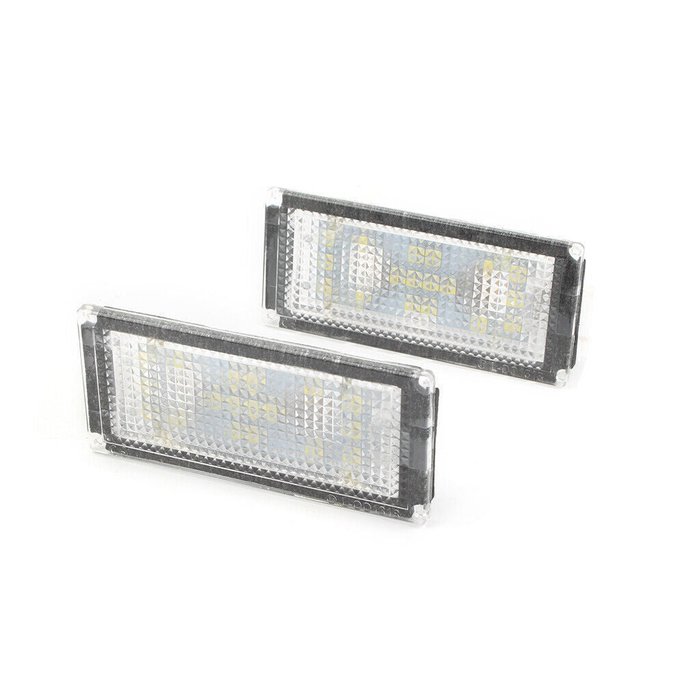 2pcs Car 18SMD LED License Plate Light Lamps White Fit for BMW E66 4D 7 Series 12V