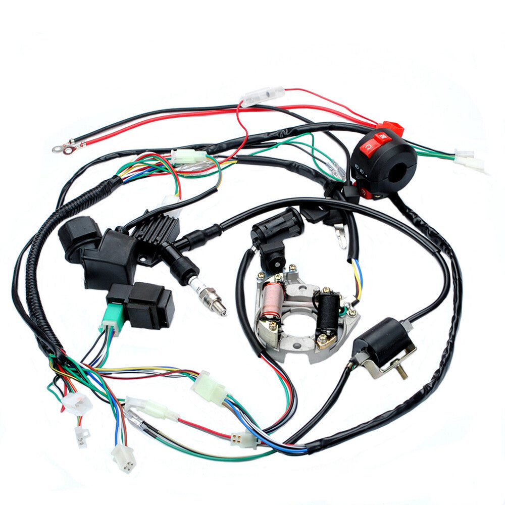 50cc-125cc CDI Wire Harness Stator Assembly Wiring Kit Chinese ATV Electric Quad