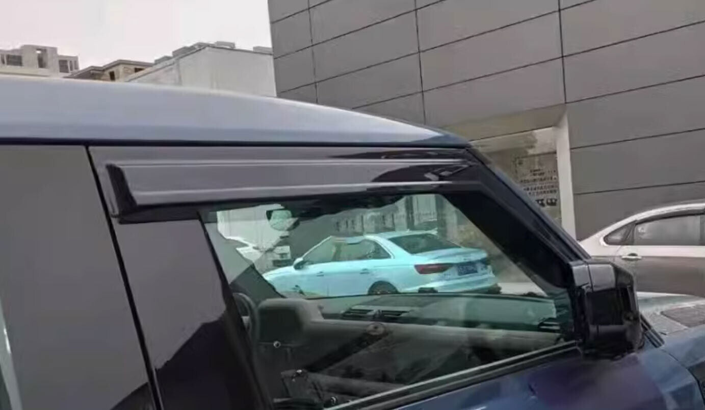 for Land Rover for Defender 90 20-2025 Black Side Window Visor Sun Rain Shield Trim