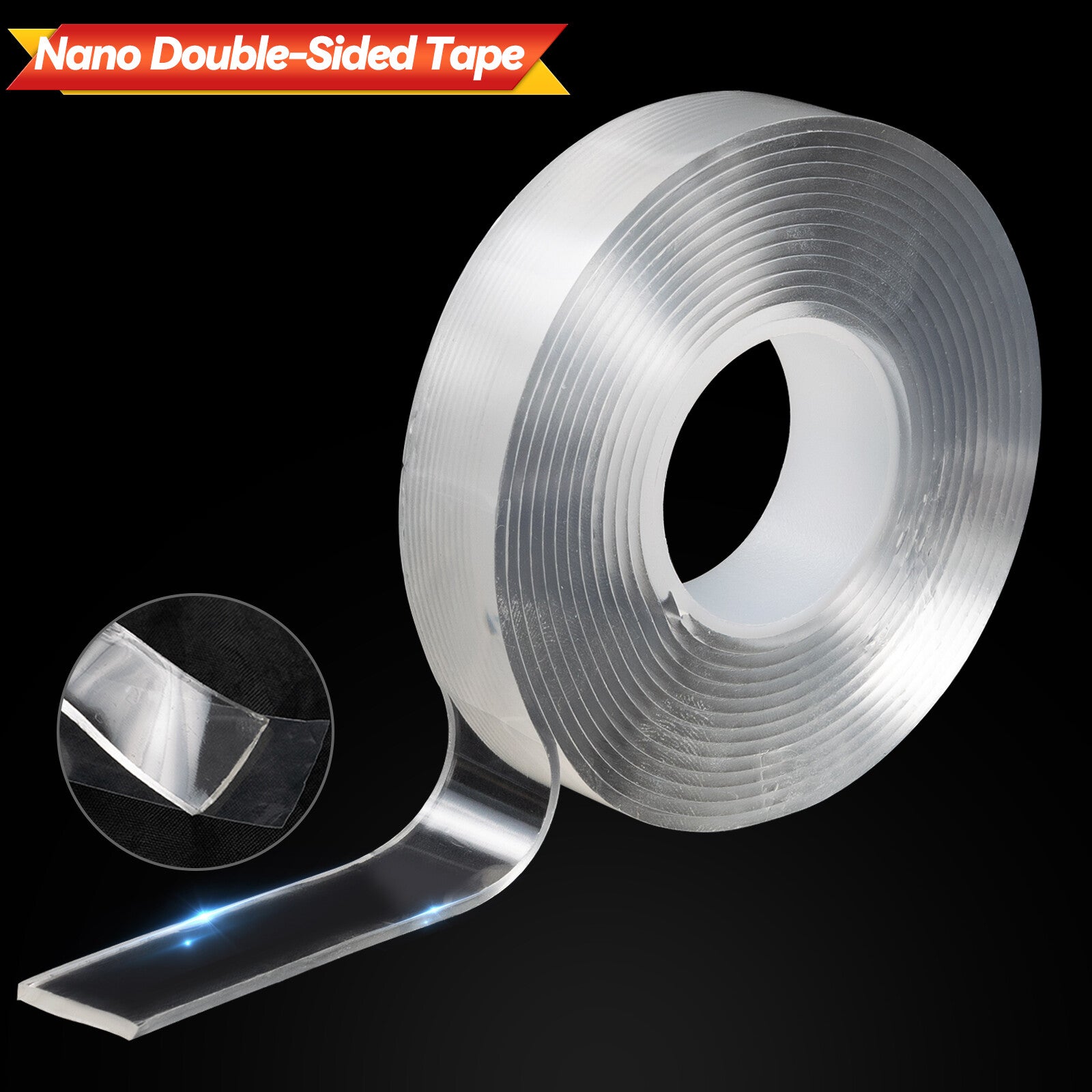 Double Sided Tape Nano Tape Tape Double Sided Extra Strong Adhesive Transparent