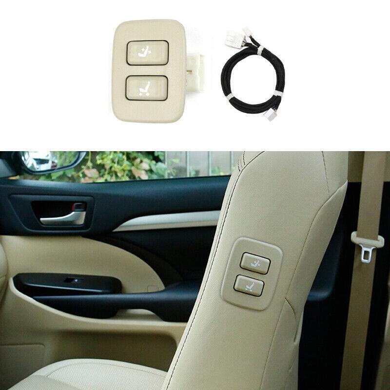 Beige for Co -Pilot for Seat Adjust Button Cover for Toyota Highlander 2014-2019 Replace