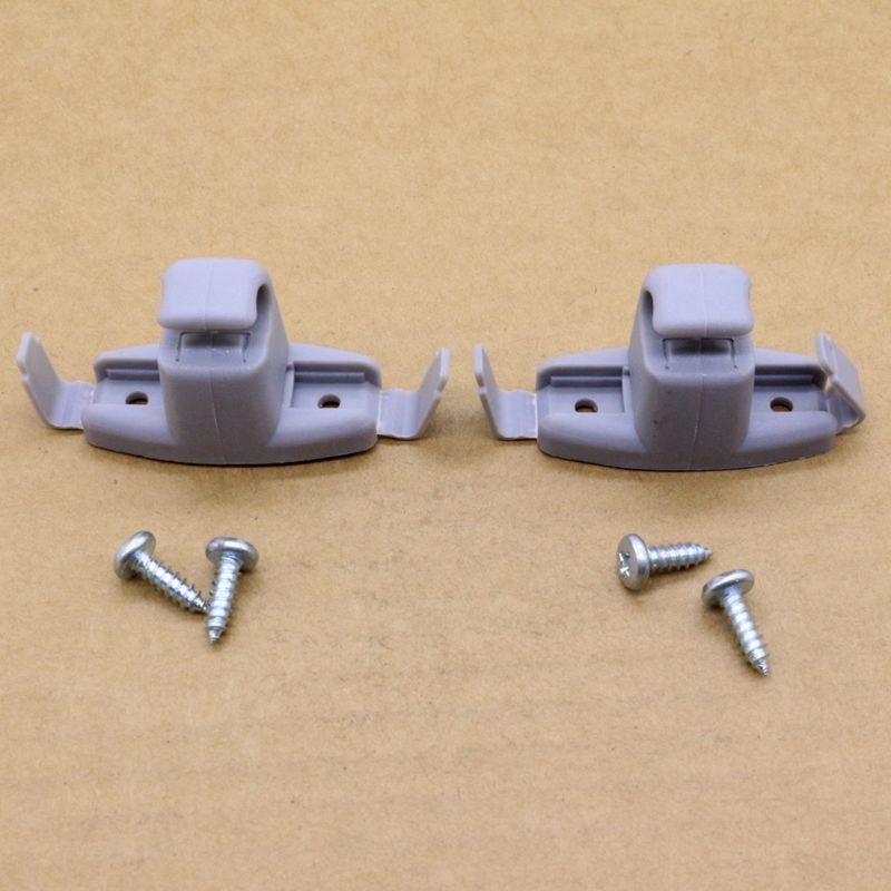 Two-piece light gray sunshade clip set, suitable for BMW E38, E39, E53, 540i, 750iL, X5