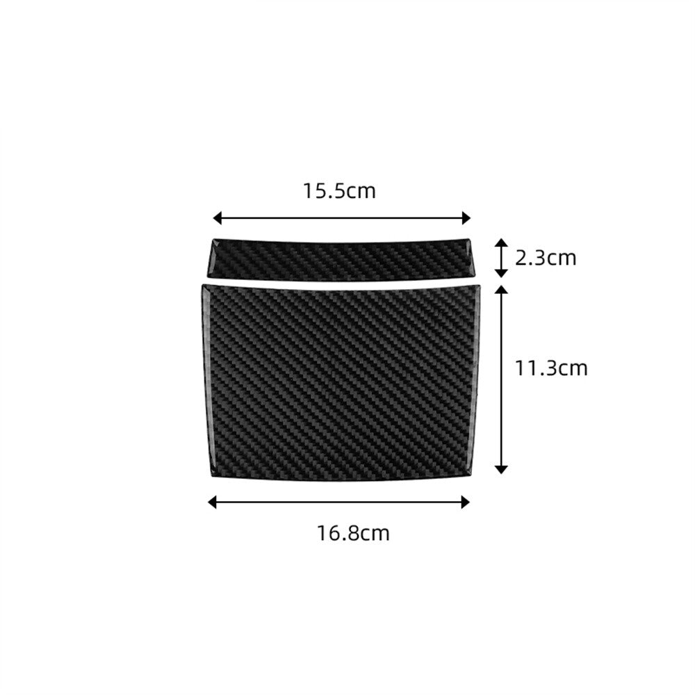 Soft Carbon Fiber Rear Central Console Upper Panel Trim for BMW X3 E83 2004-2010