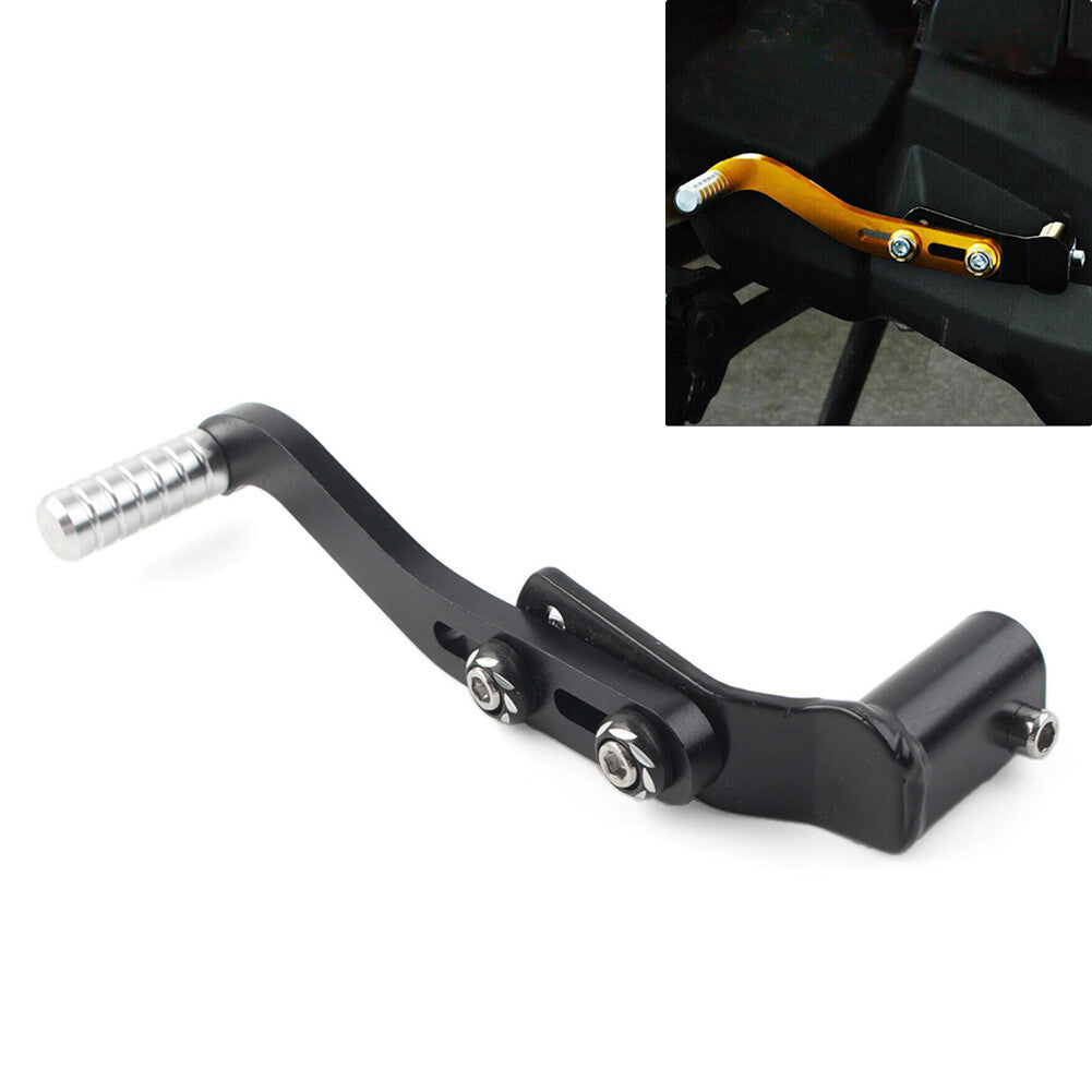 Motorcycle CNC Aluminum Gear Shift Lever Footrest Pedal Shifter Black Universal