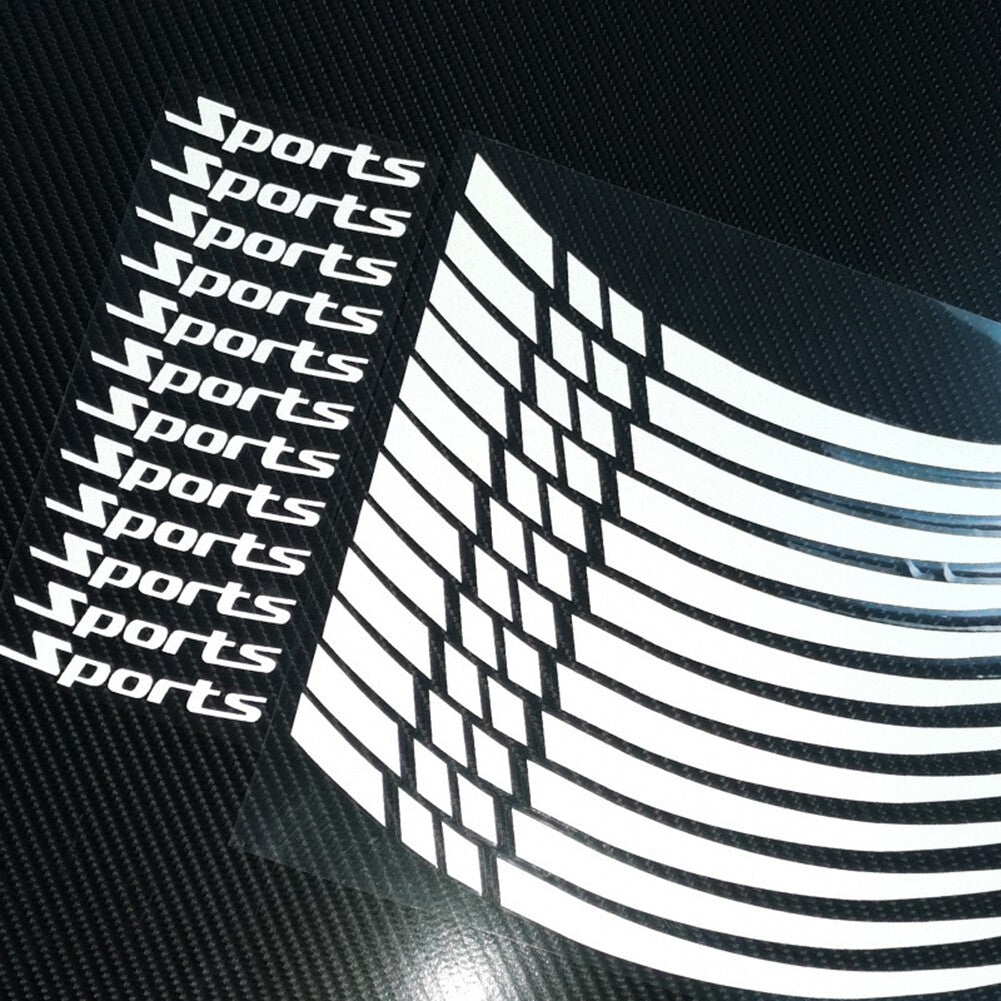 12 Pieces of Wheel Rim Stripe Tape Stickers for 18 21 Inch Sport Wheels