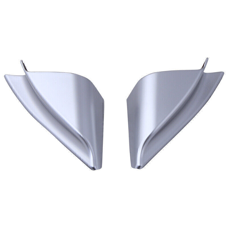 2P for Mazda CX-5 CX5 17-24 Matte Silver Car Front Triangle A Pillar Cover Trims