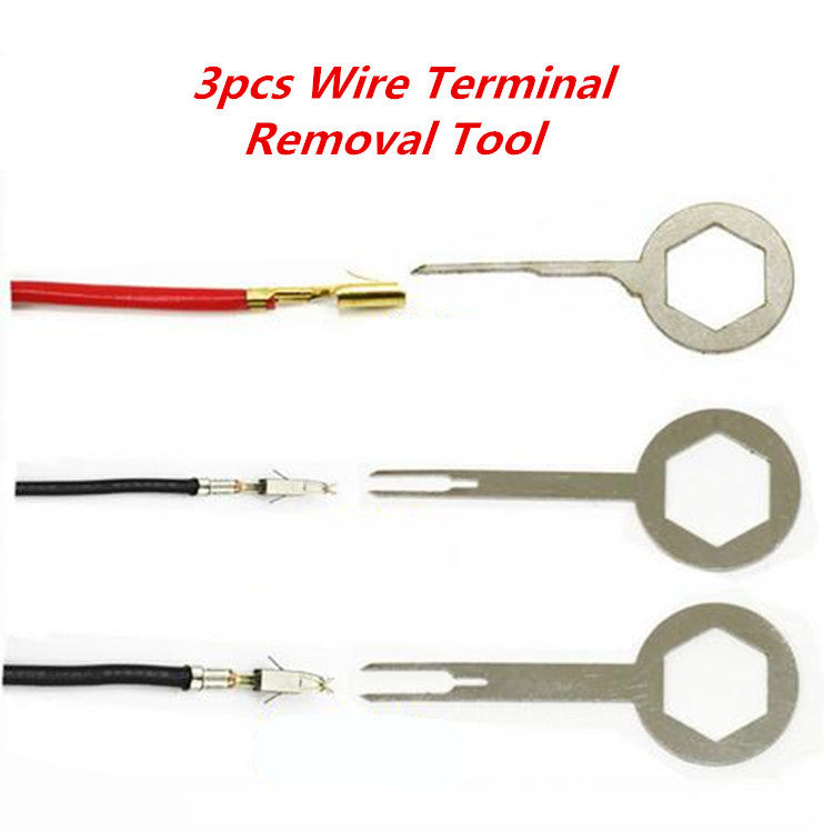 3x Car Electrical Terminal Plug Wiring Connector Pin Extractor Removal Key Tool