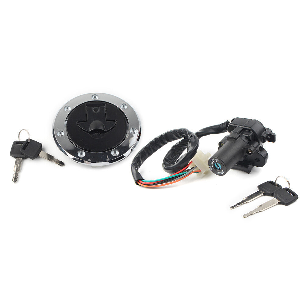 Fit for Kawasaki ZX6R 2000-2002 ZX7R/9R Fuel Gas Cap Ignition Switch Lock Set