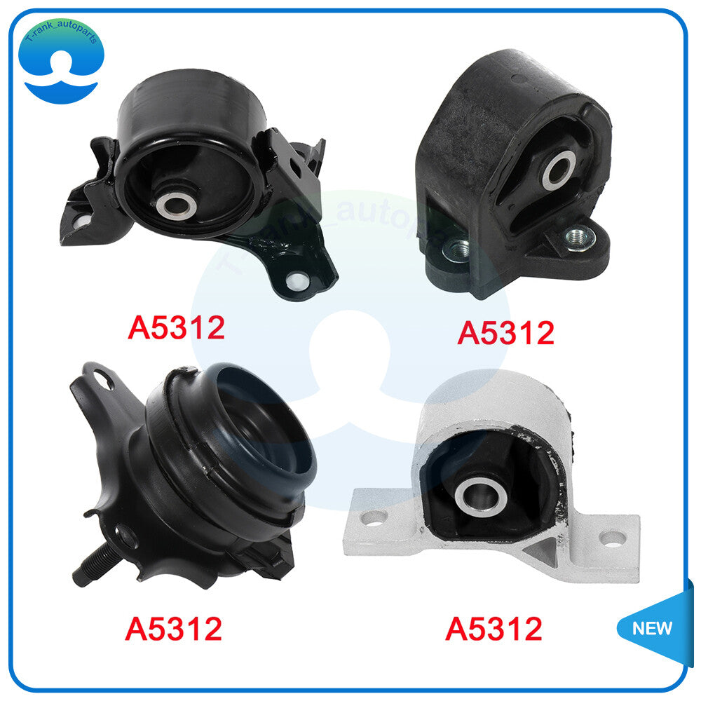 4PC Engine Motor  Automatic Transmission Mounts for 2001-2005 for Honda for Civic 1.7L