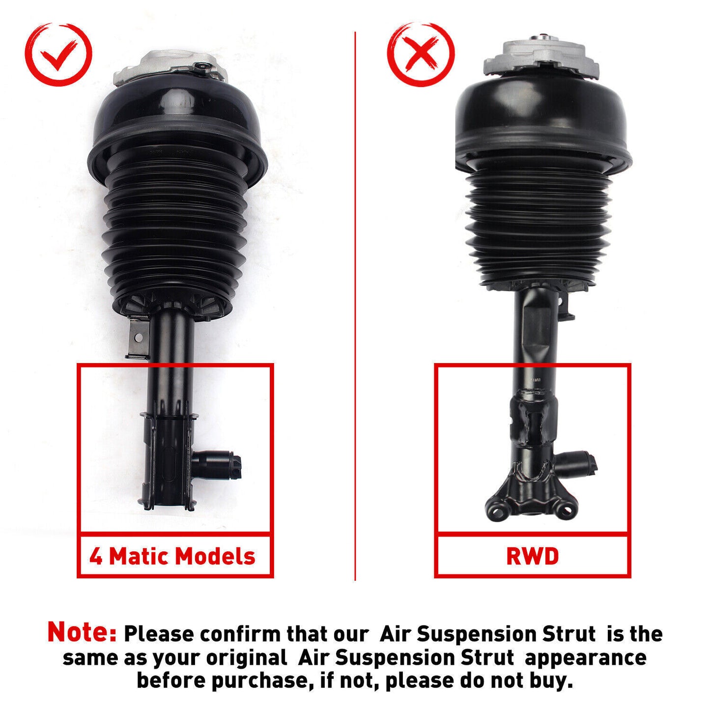 4-piece front and rear shock absorber strut assembly suitable for BMW F10 528i 535i 550i xDrive AWD/4WD