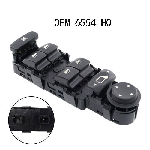for Citroen C4 04-15 6554.HQ Master Power Window Lifter Control Switch Left Side