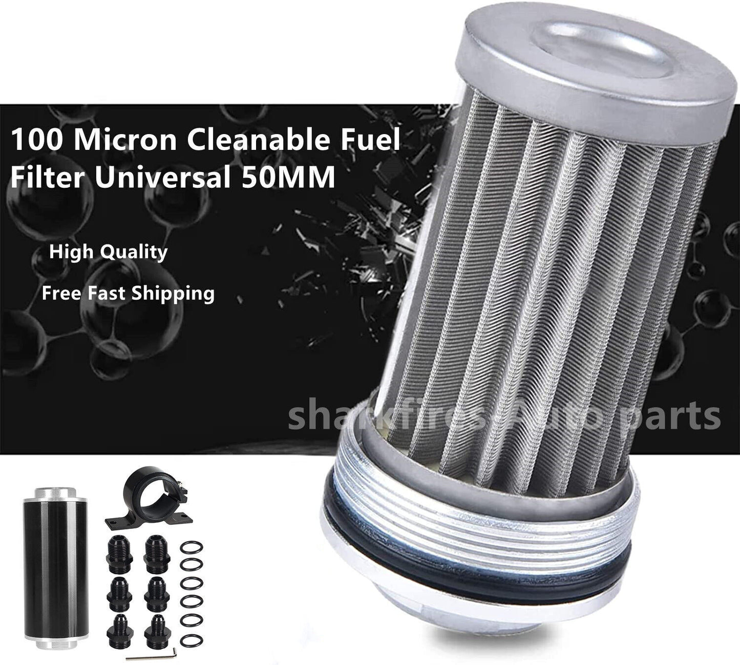 new 30McGard fuel filter 6AN - 8AN, fuel filter suitable for 3/8 fuel filter holder