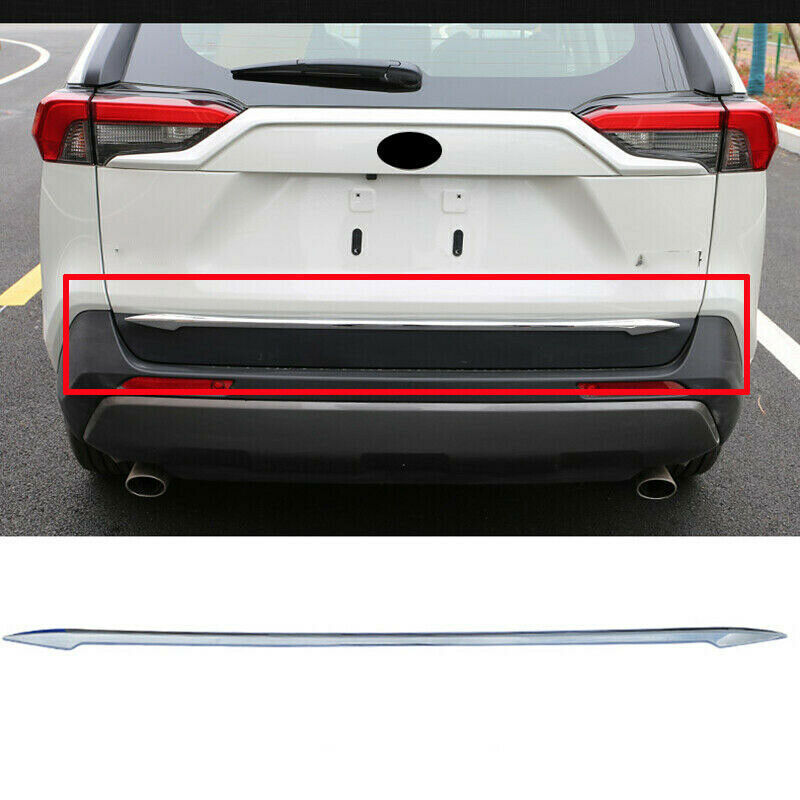 for Toyota RAV4 2019-24 ABS Chrome Rear Trunk Lid Tail Gate Bottom Molding Trim