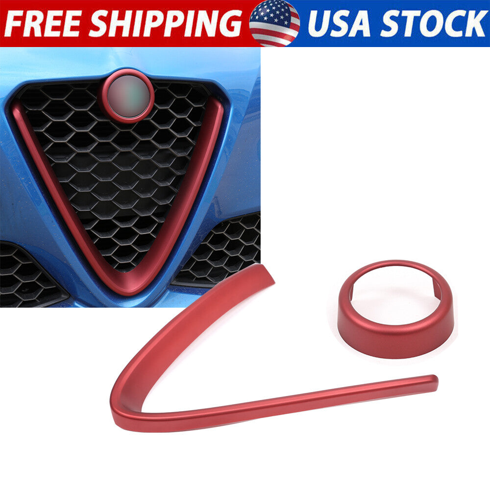 pair of carbon fiber interior door panel sticker decorations for Corvette C7 2014-2019.