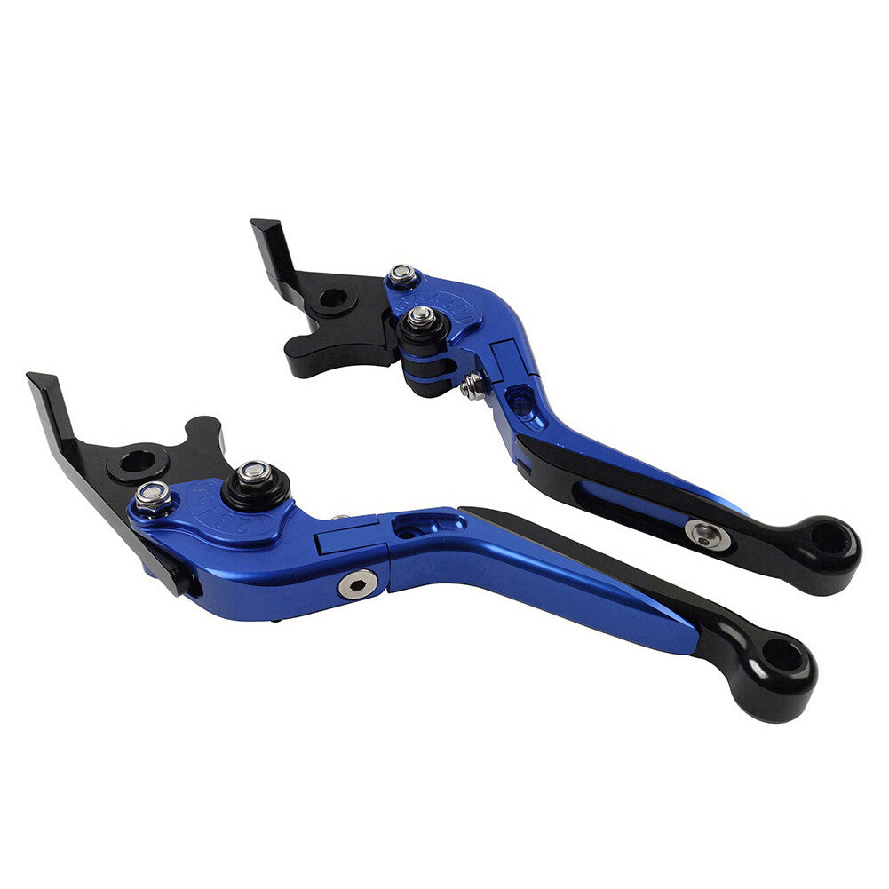 Blue CNC Folding Extendable Brake Clutch Levers for BMW S1000XR 2015-2021