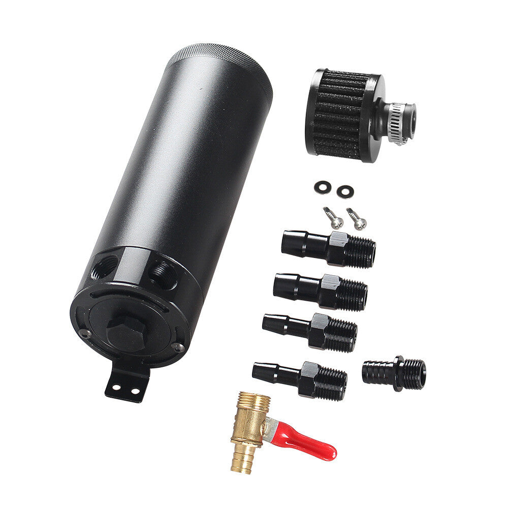 Universal 3/8 inch NPT Aluminum Confusion 2-Port Oil Tank with Vent Filter