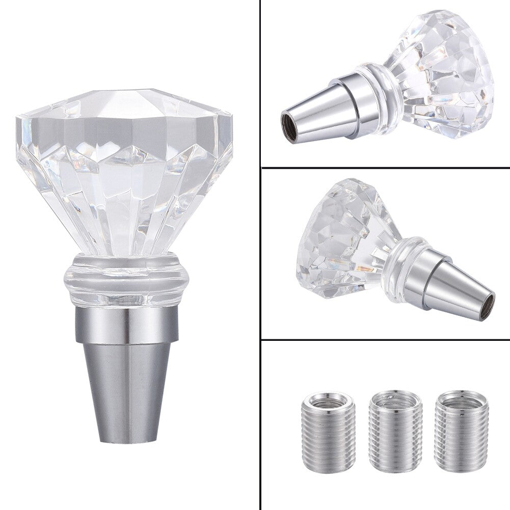 Crystal Diamond Style Shift Knob Manual Automatic Gear Stick Shifter Acrylic