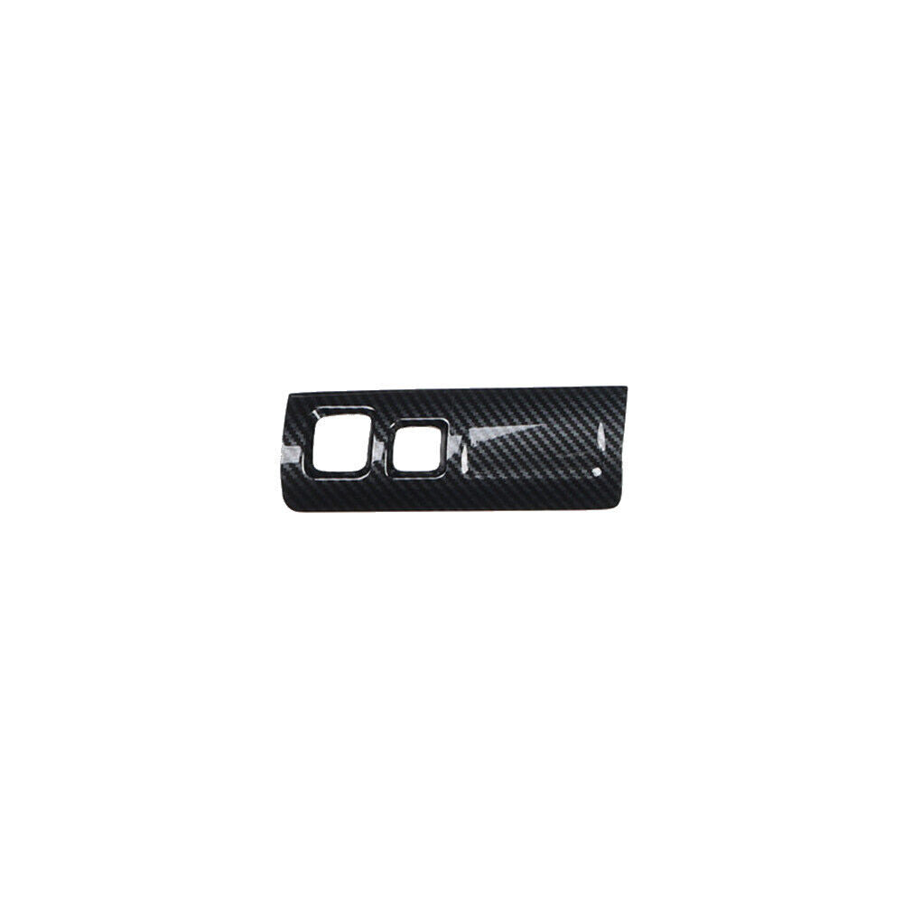 Headlight Button Frame Cover Trim Fit for Cadillac XT4 18-23 Black Carbon Fiber