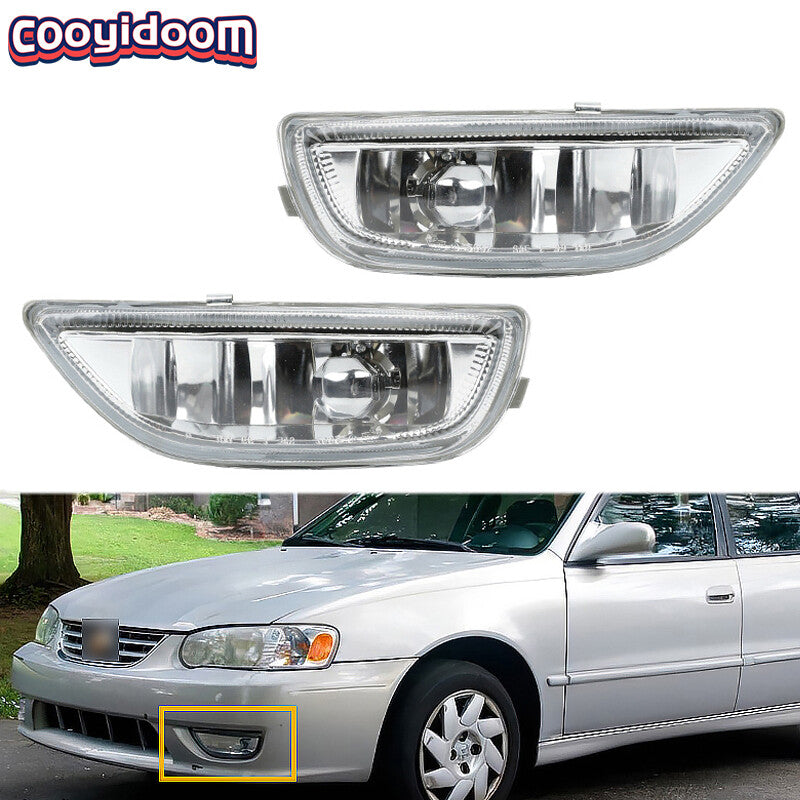 Applicable to 2001-2002 for Toyota for Corolla front bumper fog lights and left and right driving lights.