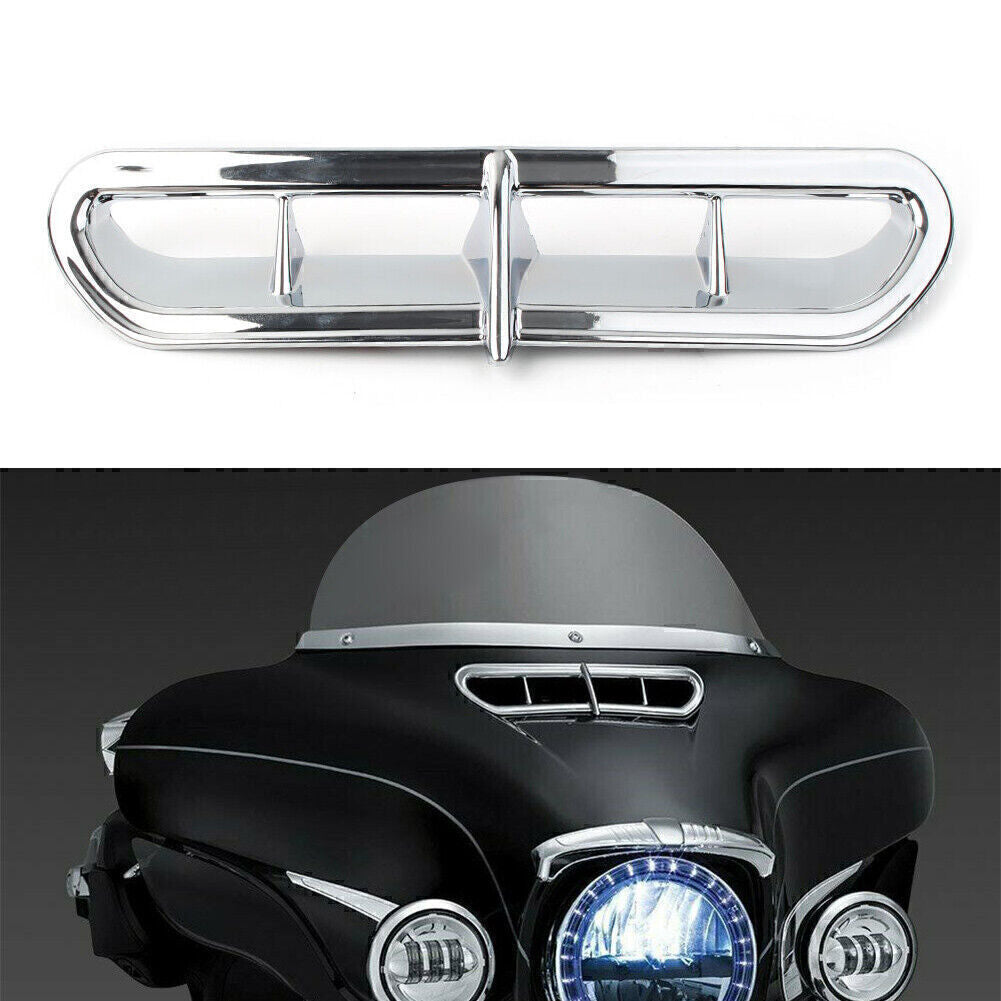Chrome Fairing Vent Accent for Harley Touring Electra Street Tri Glide 2014-2018