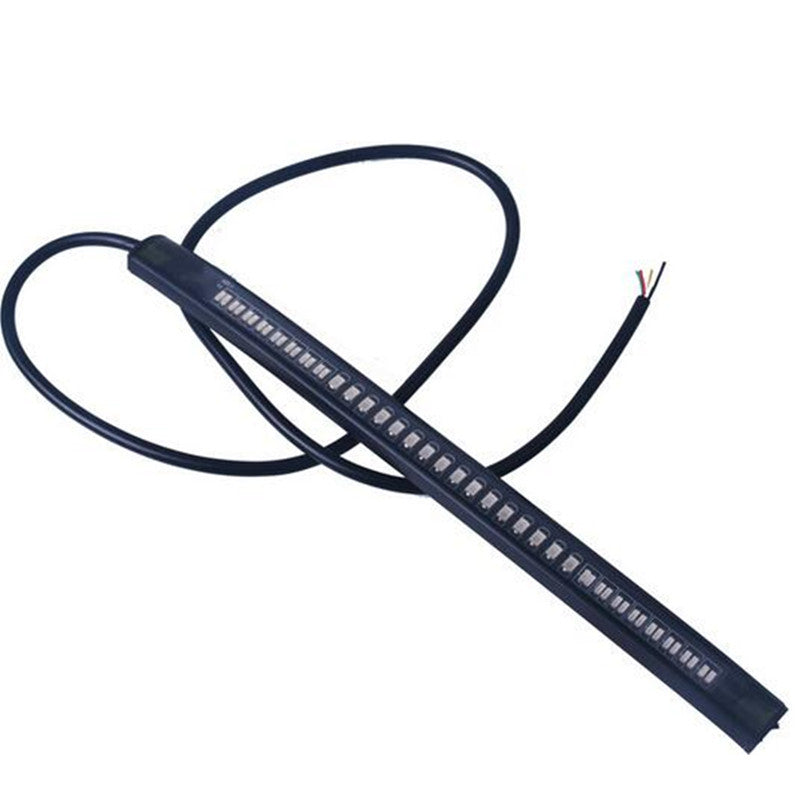 Motorcycle 48 LED Bendable Flexible Strip Light Tail Brake Stop Turn Signal Lamp