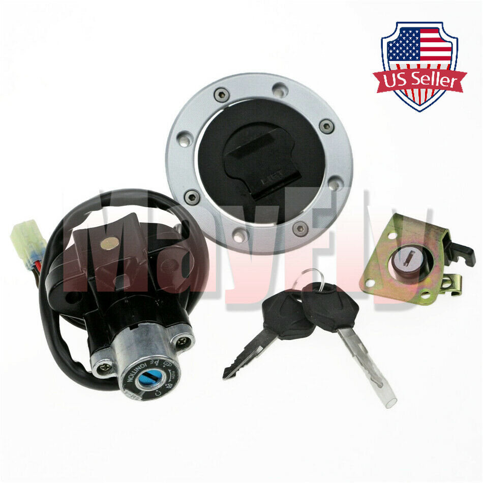 Fit For TL1000R 98-03 TL1000S 97-01 Ignition Switch Lock Fuel Gas Cap for Seat Key