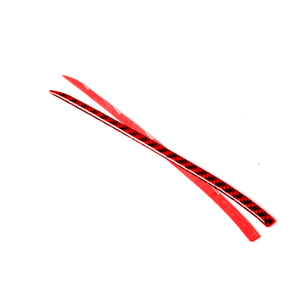 Red Carbon Fiber Gear Shift Side Strip Trim Cover for Subaru Forester 2005-2008