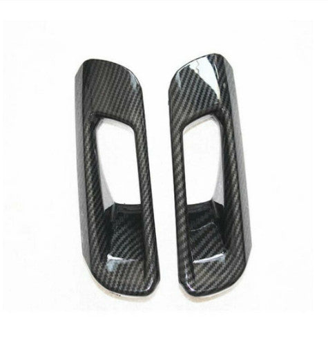 2x Fog Light Lamp Frame Cover Carbon Fiber Front Trim for Toyota for Camry 2018-2021