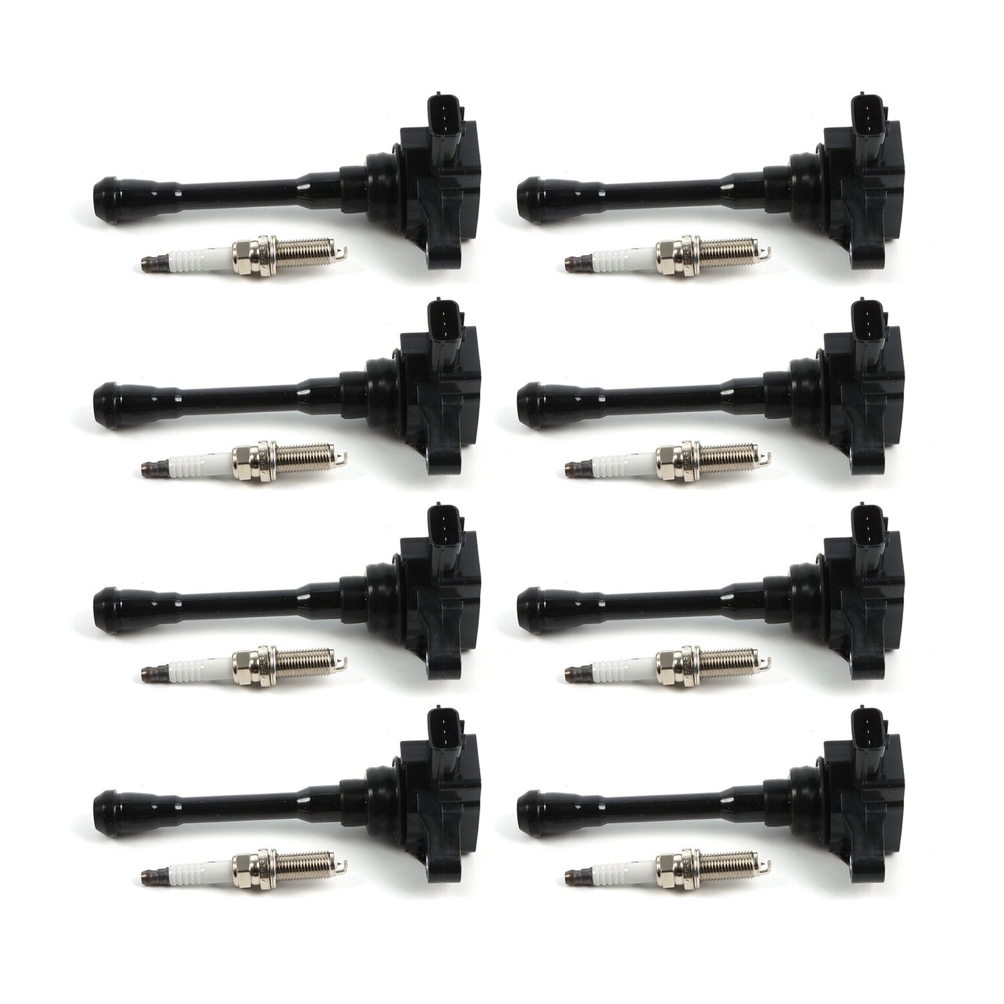 8Pcs Ignition Coil  Iridium Spark Plugs for Nissan NV2500 NV3500 TITAN 5.6L