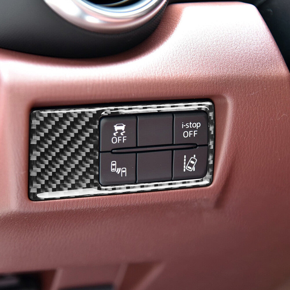for Mazda MX-5 2016-2020 Carbon Fiber Interior Light Control Panel Cover Trim
